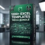 1200+ Excel Templates Mega Bundle - Finance, HR, Sales, Project Management, Dashboards