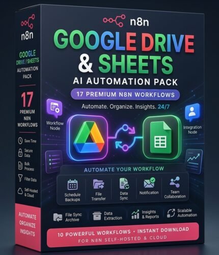 Google Drive and Sheets AI Automation Pack 17 n8n Templates
