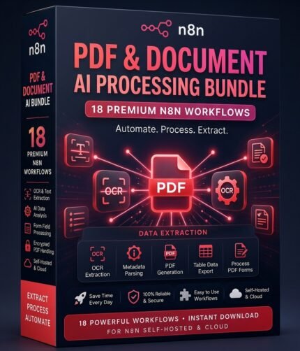 PDF and Document Processing AI Bundle 18 n8n Templates