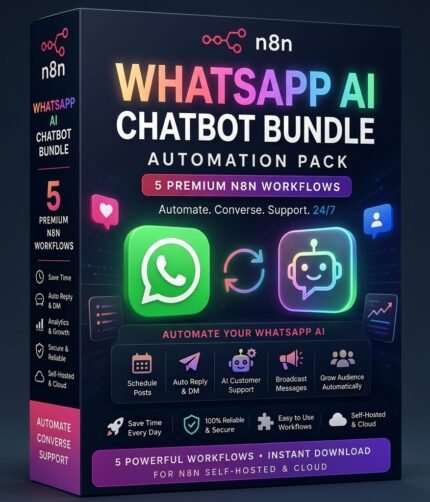 WhatsApp AI Chatbot Workflow Bundle 5 n8n Templates
