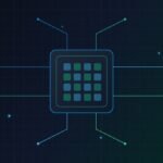 Editorial illustration of neural network compute architecture and AI enterprise finance
